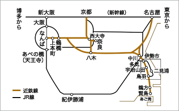 公共交通機関でお越しの方