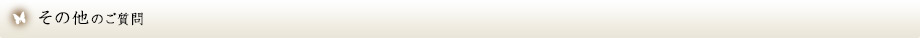 その他のご質問